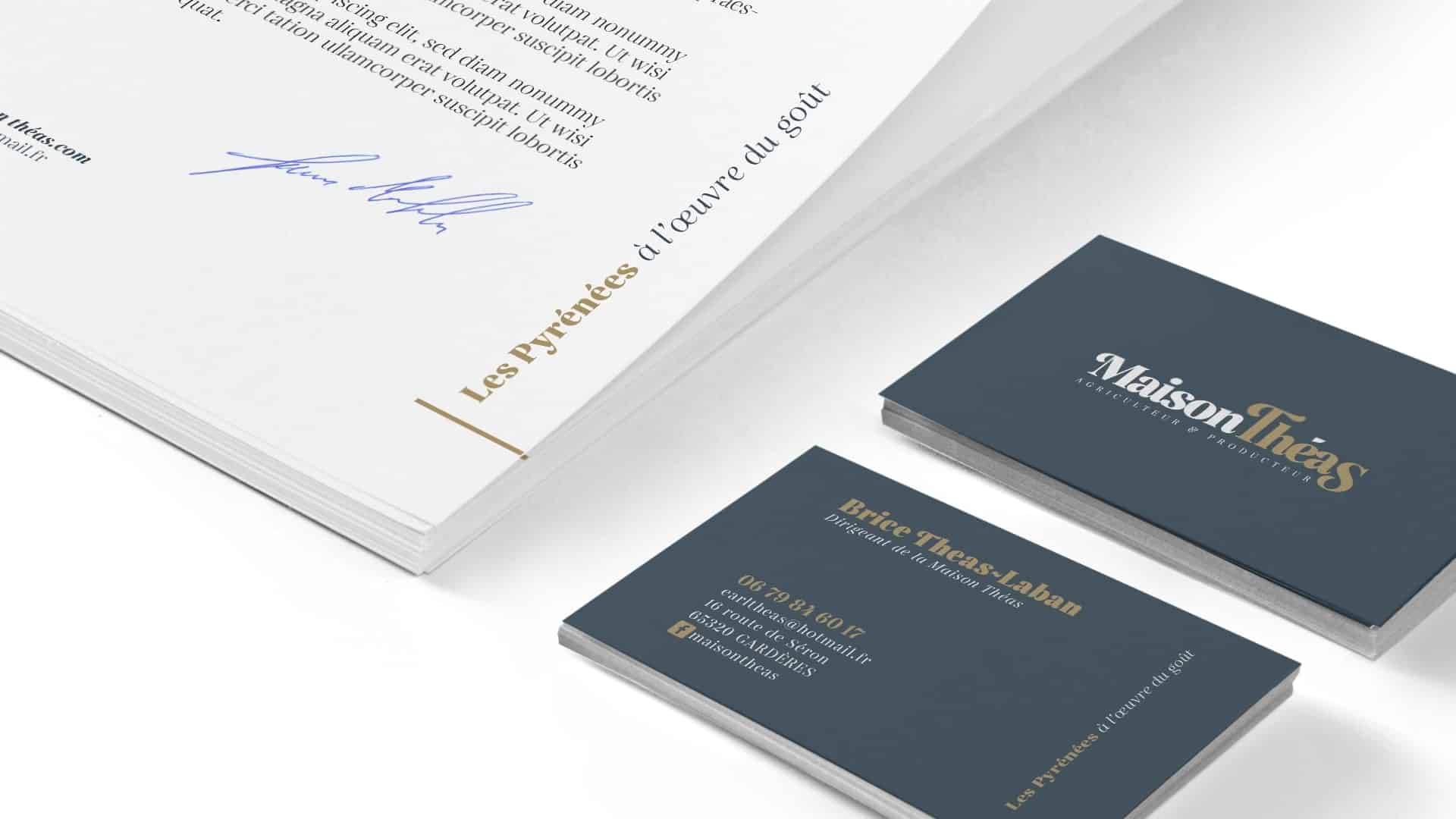 Carte de visite Maison Théas par le Collectif Unithy