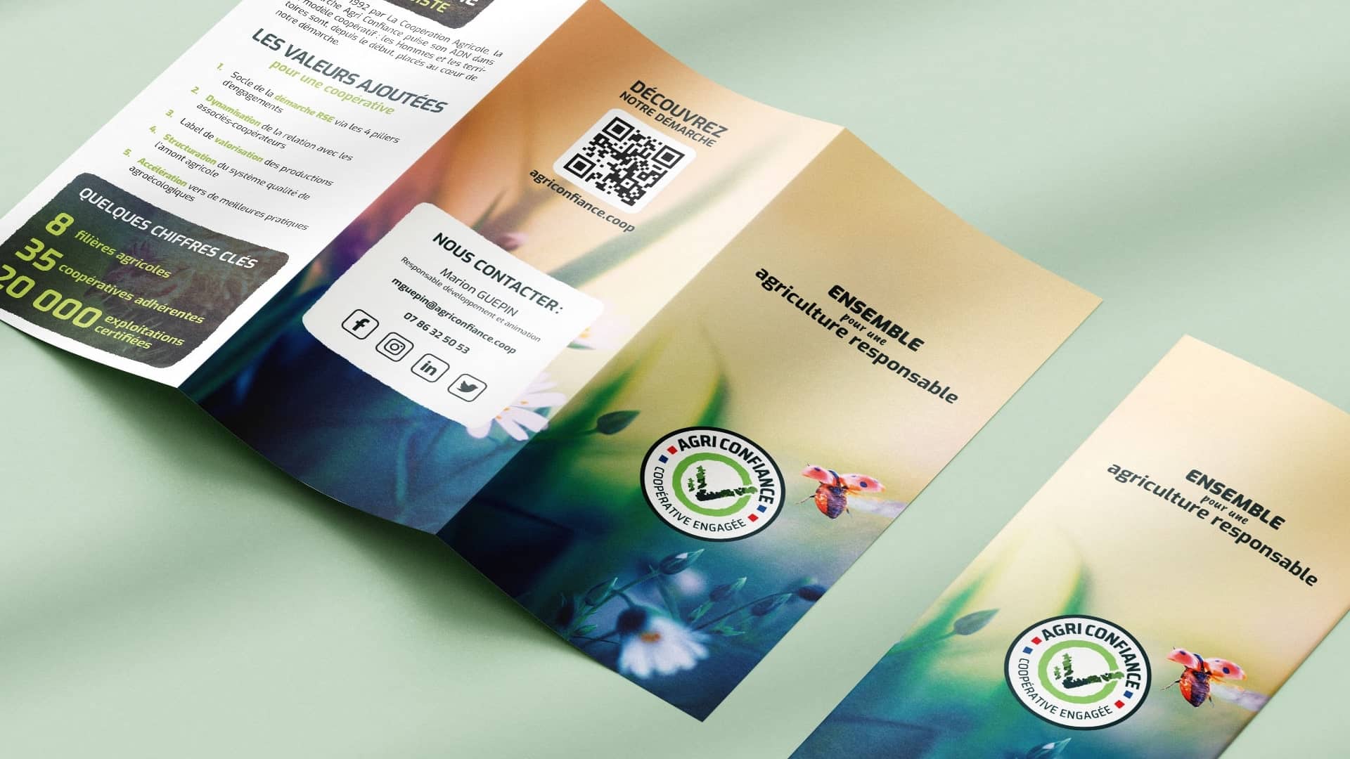 Dépliant Agriconfiance par le Collectif Unithy