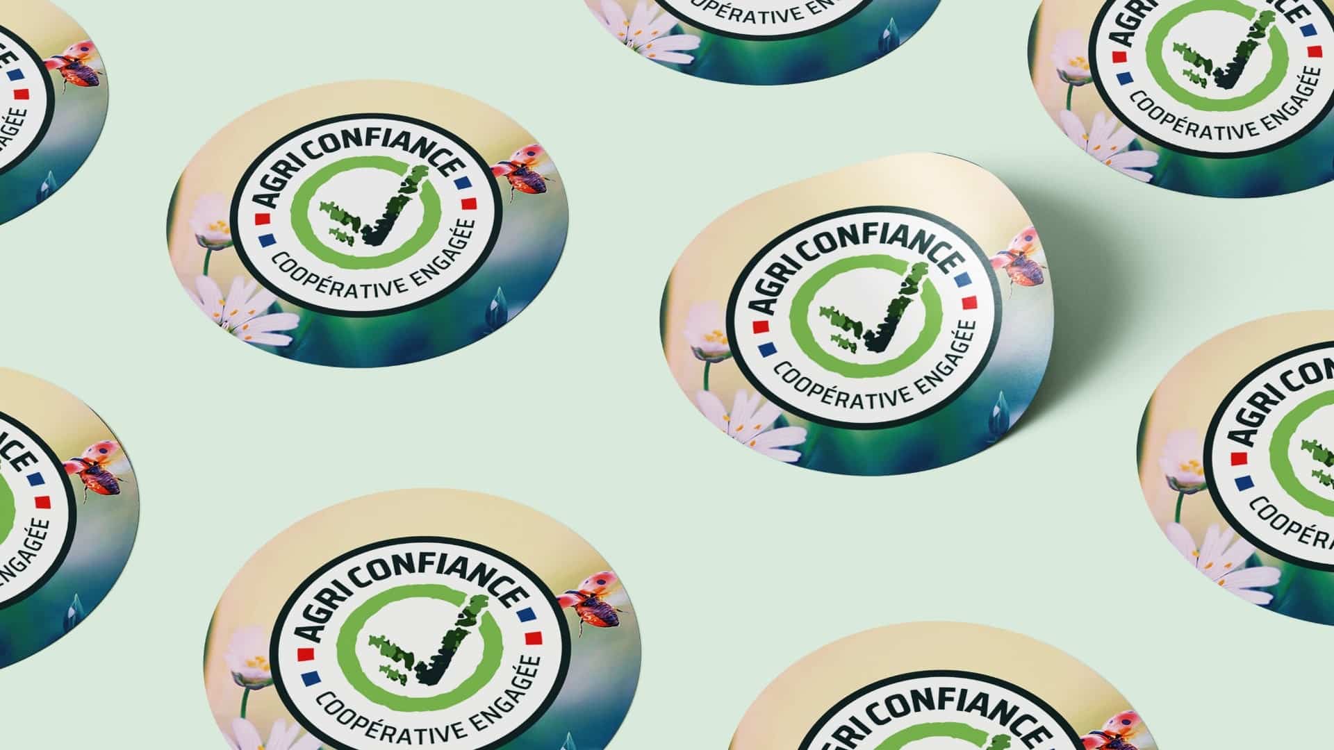 Stickers Agriconfiance par le Collectif Unithy