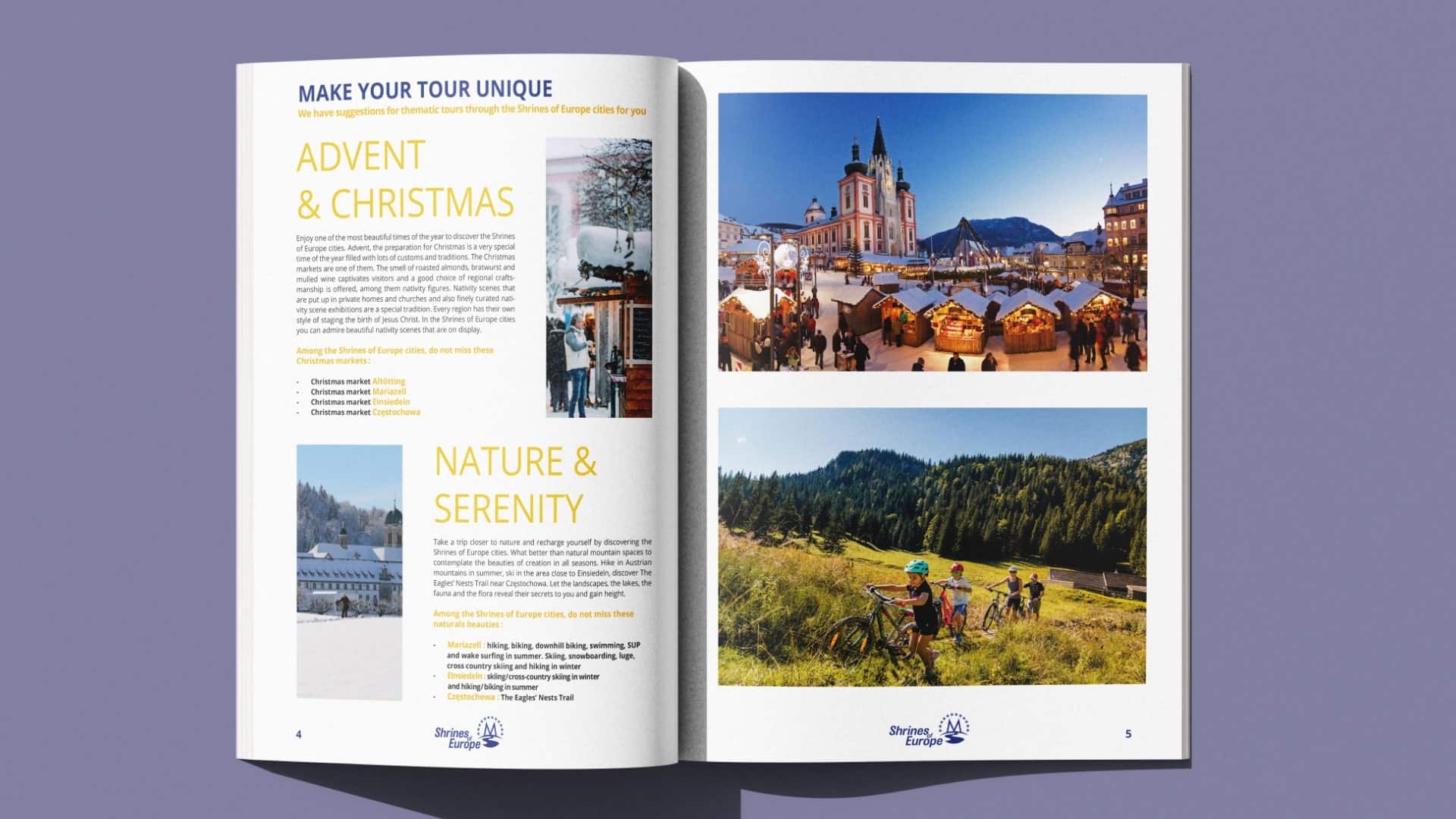 Brochure Shrines of Europe par le Collectif Unithy