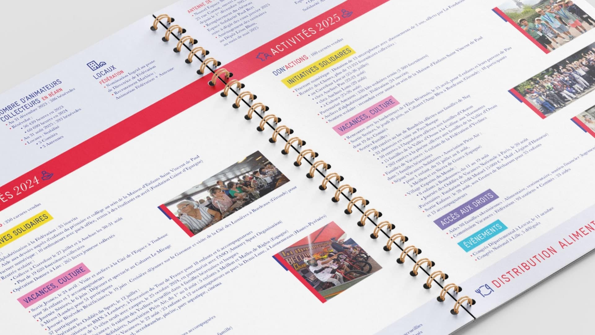 Brochure Secours Populaire Français par le Collectif Unithy