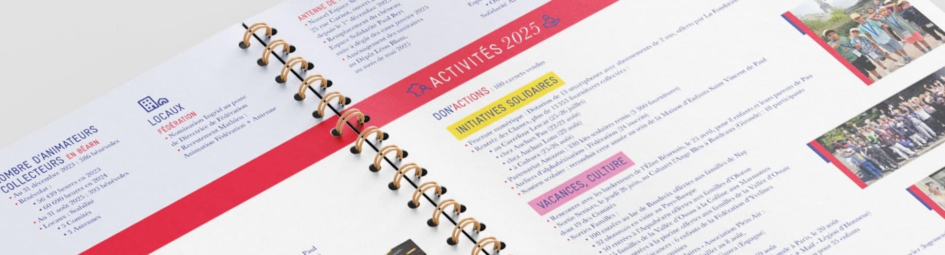 Papeterie Secours Populaire Français par le Collectif Unithy