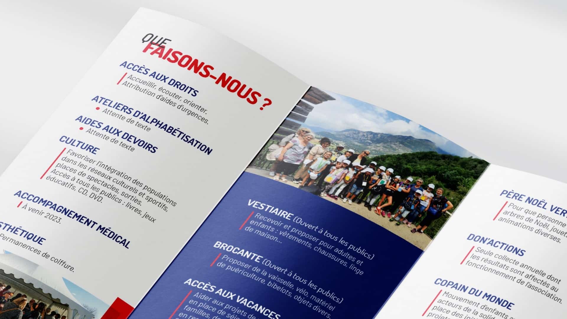 Communication Secours Populaire Français par le Collectif Unithy