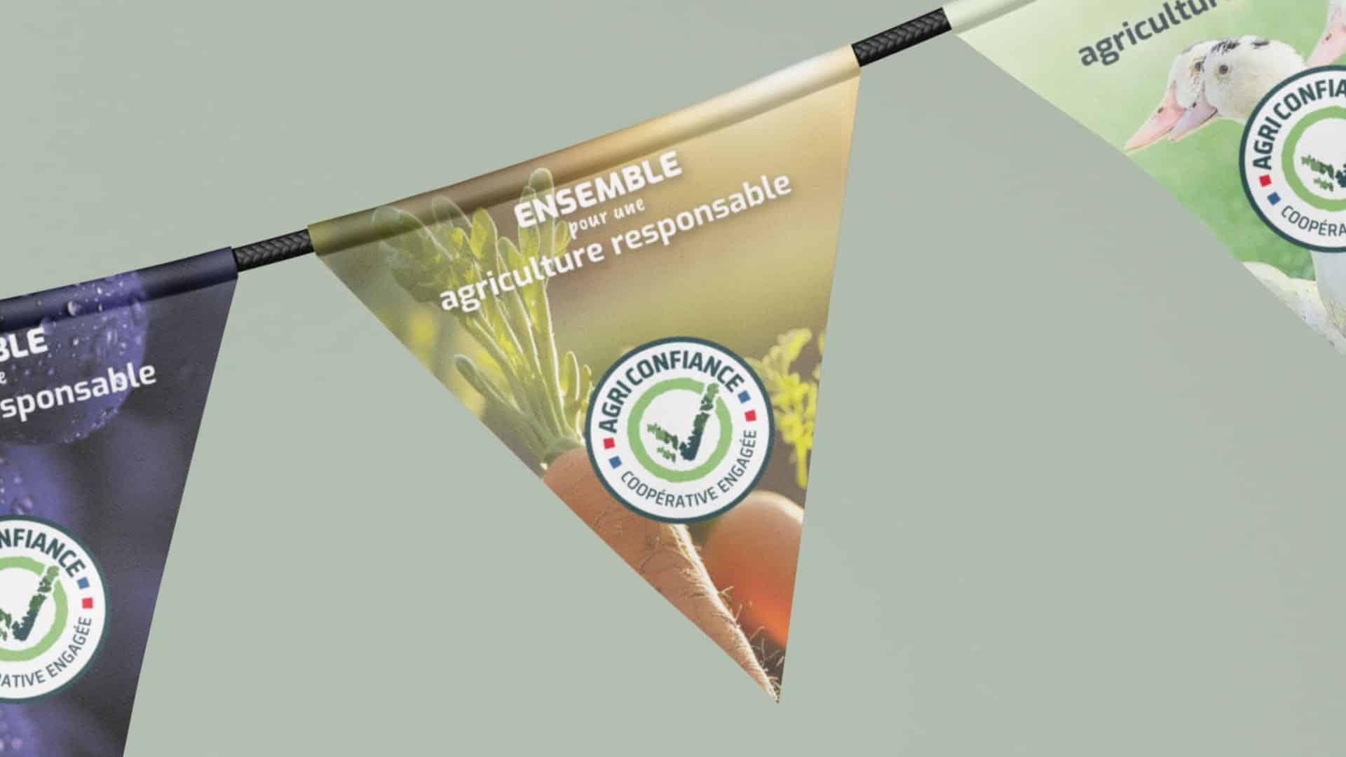 Fanions Agriconfiance par le Collectif Unithy