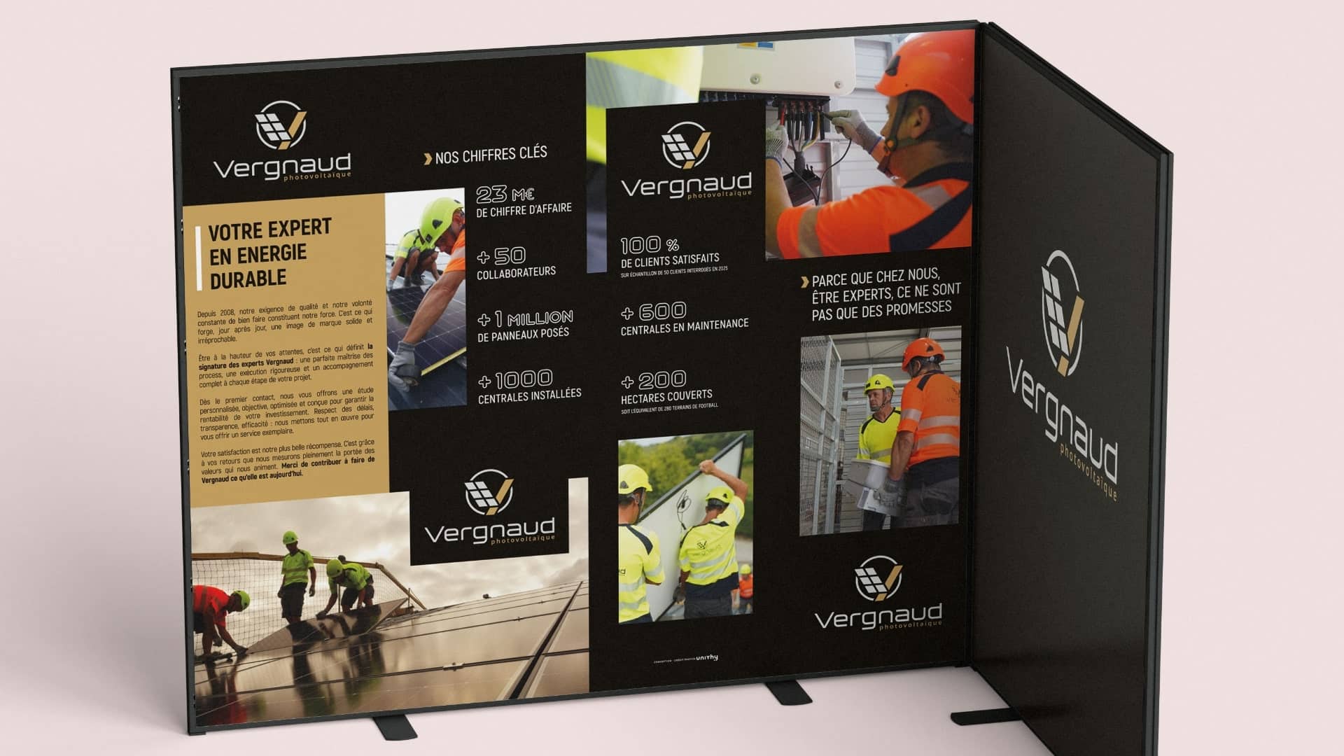 Paravent événementiel Vergnaud par le Collectif Unithy